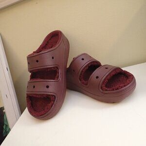 Crocs Cozzzy Sandals Crocs Comfort Burgundy